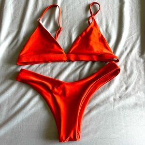 Orange bikini
